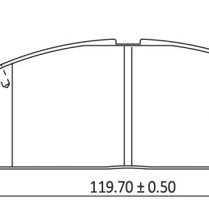 Brake Pad Set MD2023 for TOYOTA vehicles. Made in Taiwan